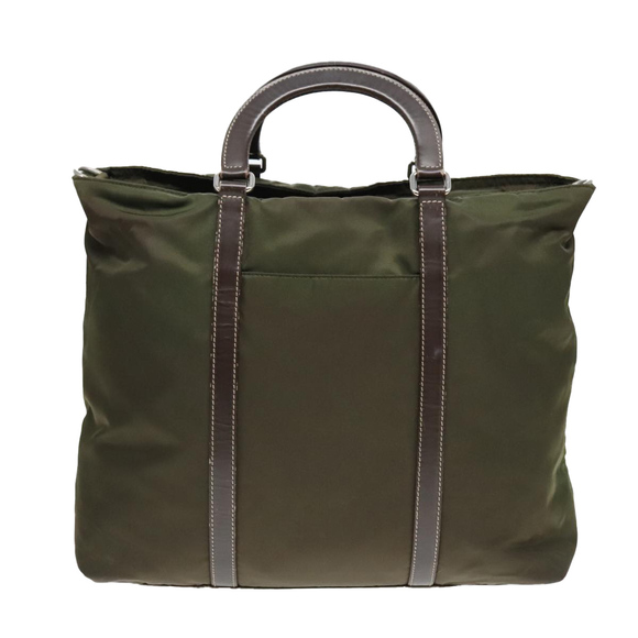 PRADA Hand Bag Nylon 2way Khaki Auth 93872 - Picture 2 of 16